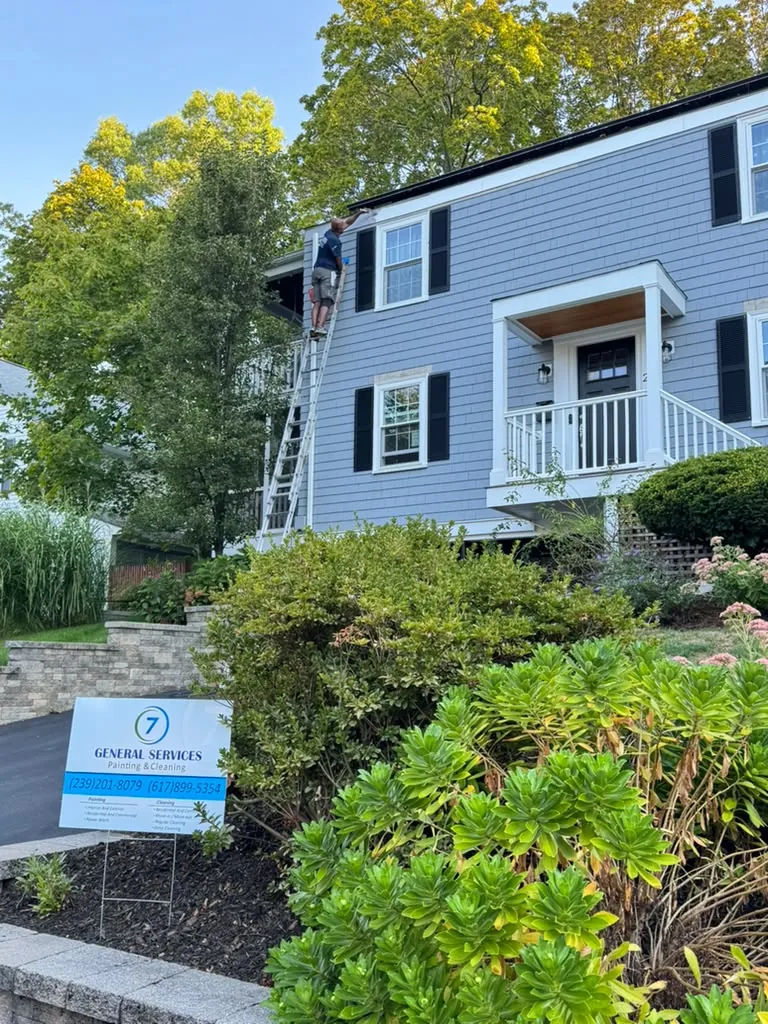 Repainted home with shutters in Greater Boston, MA