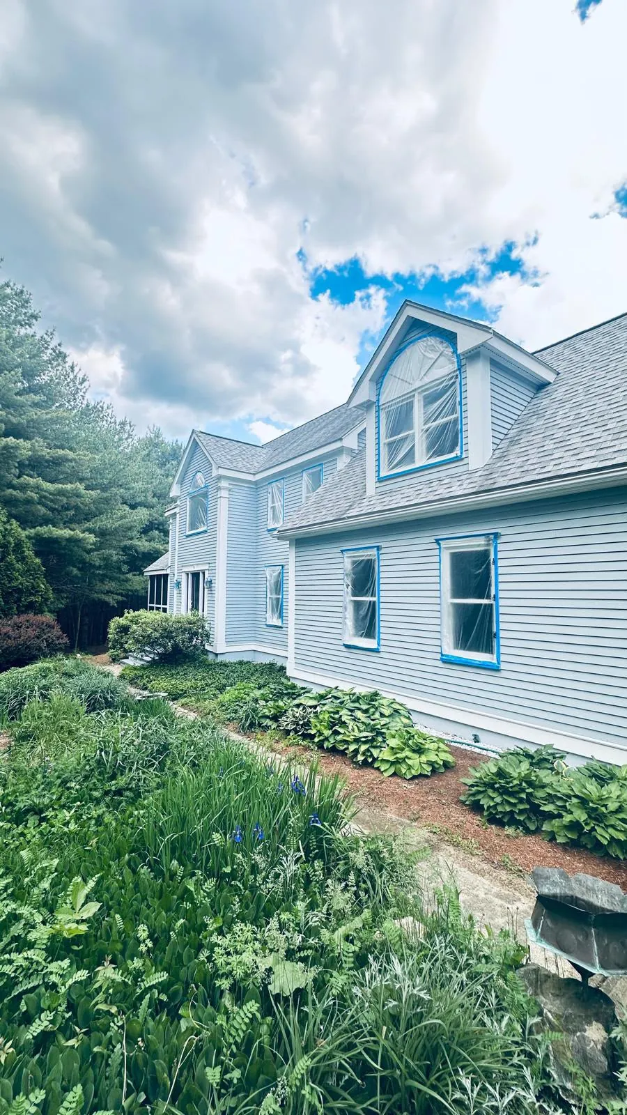 Freshly painted colonial home in Middlesex County, MA