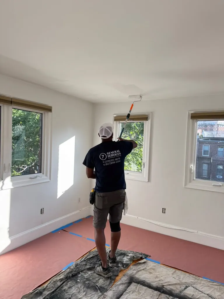 Interior residential painting by 7 General Services in Greater Boston, MA
