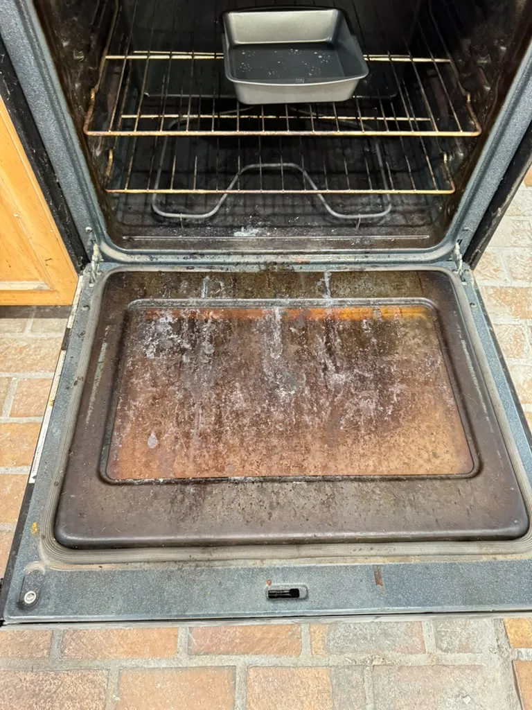 Spotless oven interior after a deep cleaning in Greater Boston, MA